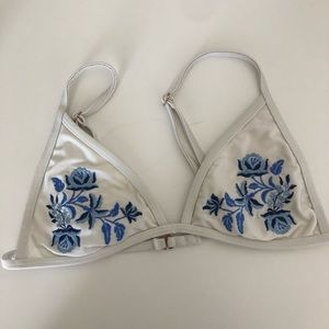 Pacsun floral bikini top